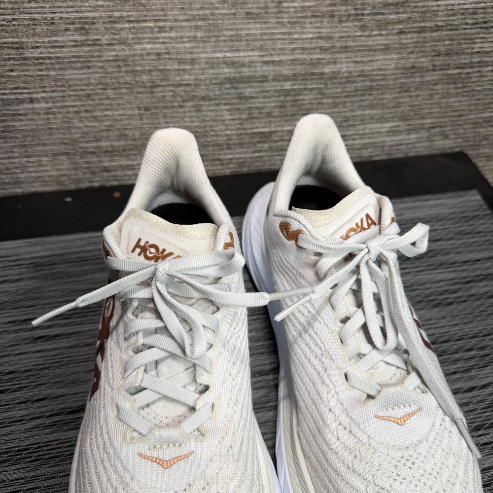 Hoka Mach 5 Women 7.5 White Copper Running Shoes 1127894-WCPP Profly+ Low Top - Picture 5 of 15
